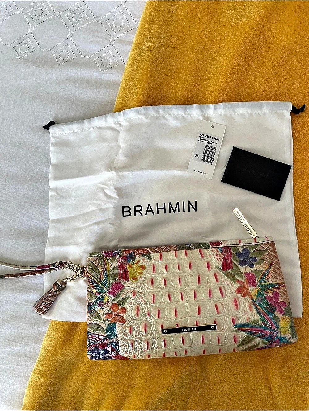🆕Brahmin Kayla Desert Bloom Parton Floral Multicolor Wristlet